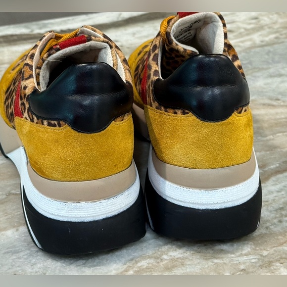 Women’s TAMARIS chunky platform Sneakers- Mustard comb. Size 41 - Picture 10 of 11